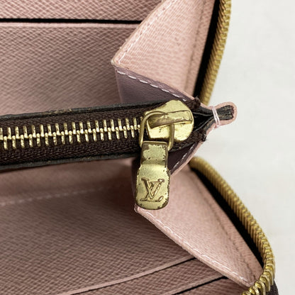 Louis Vuitton Monogram Portefeuille Clemence Long Wallet M61298 Brown Rose Ballerine
