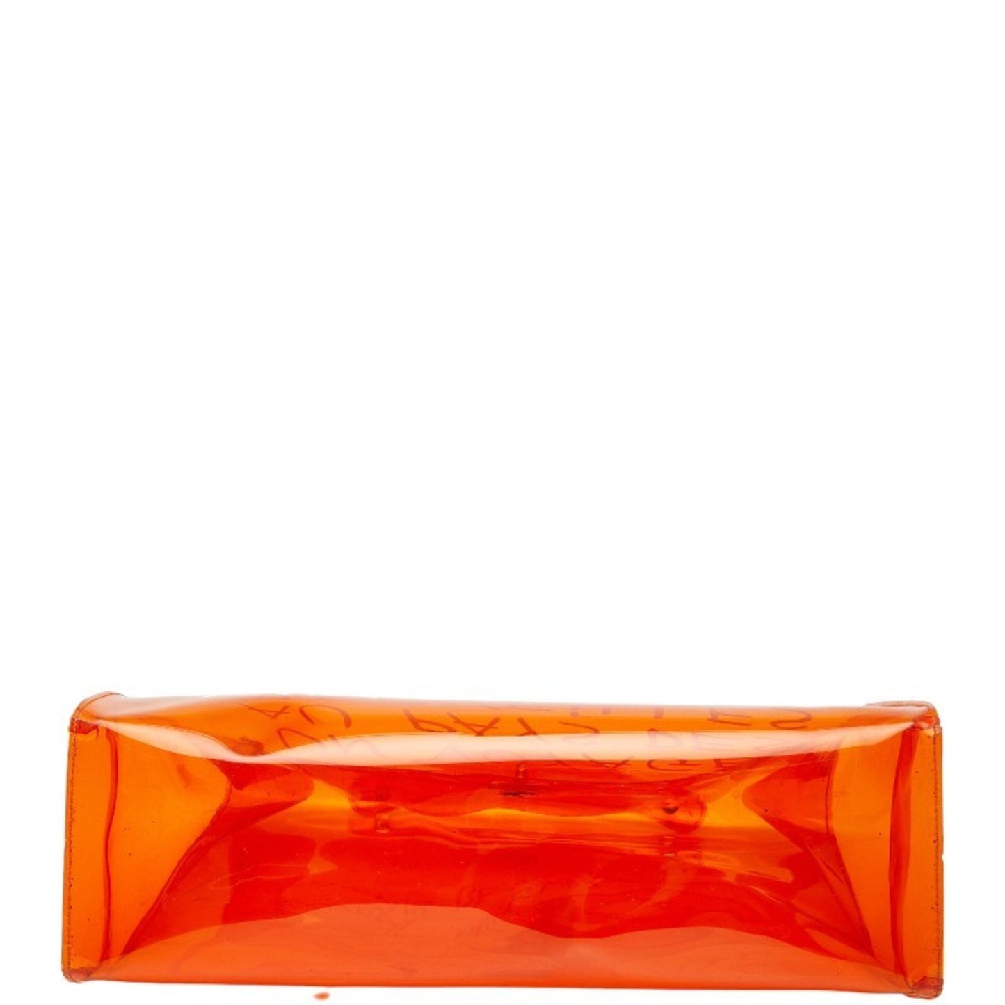 Herms Vinyl Kelly "Journey To Wonderland" Exhibition Handbag Tote Bag Orange