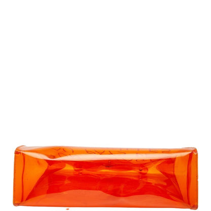 Herms Vinyl Kelly "Journey To Wonderland" Exhibition Handbag Tote Bag Orange