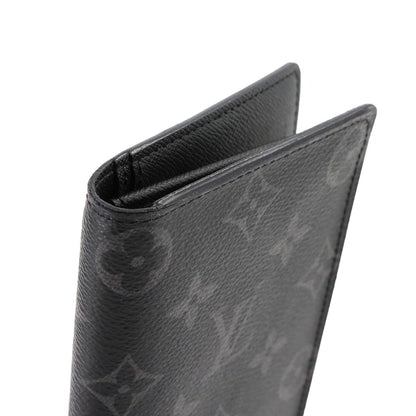 Louis Vuitton Monogram Eclipse Portefeuille Plaza Bifold Long Wallet M61697 Brazza