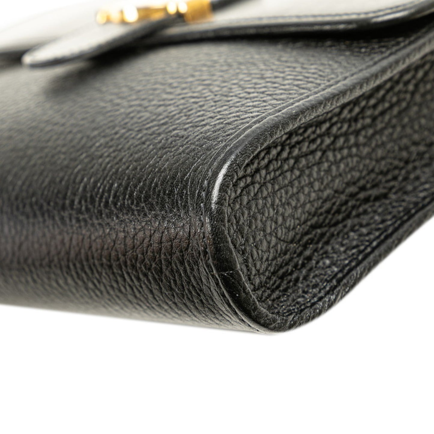 Christian Dior Dior Cd Logo Shoulder Bag In Black Leather