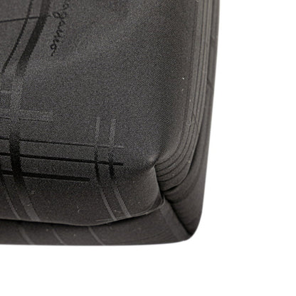 Salvatore Ferragamo Logo Pouch In Black Nylon