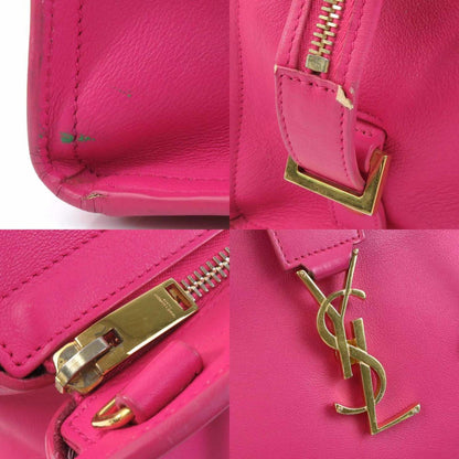 Saint Laurent Saint Laurent Handbag Shoulder Bag Baby Cabas Leather Pink Gold