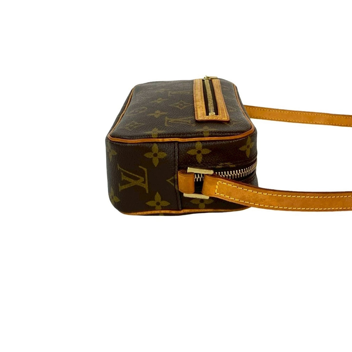 Louis Vuitton Pochette Cite Monogram Leather Semi-Shoulder Bag/One-Shoulder Bag Brown 31815