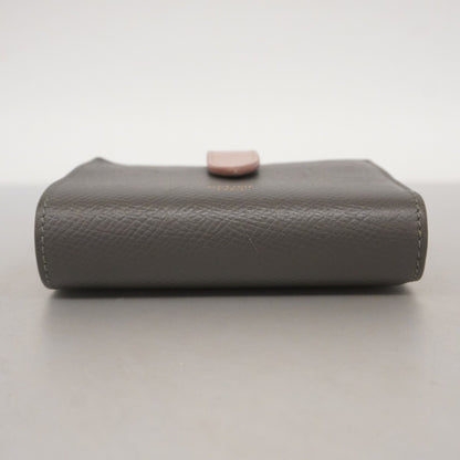 Celine Wallet Strap Leather Grey