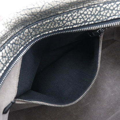 Loewe 2Way Shoulder Handbag Mini Boston Calf Black/Silver