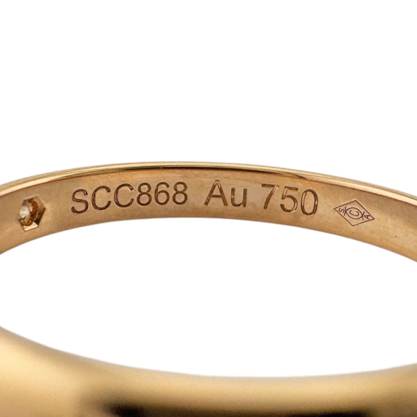 (18K) Cartier Band Ring Pink Gold