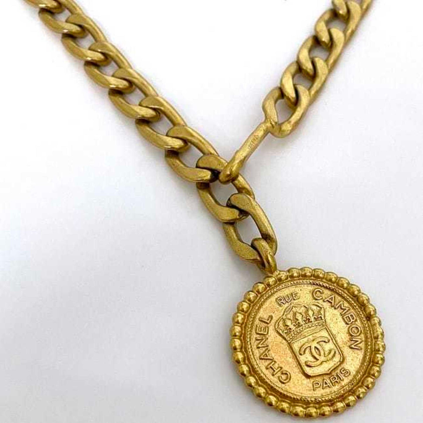 Chanel Chain Belt Gold Coco Mark Coin Gp Chanel Long Waist Up To 83Cm Free Size