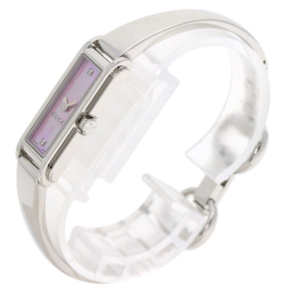 Gucci 109 G-Line 2P Diamond Watch Stainless Steel Ss