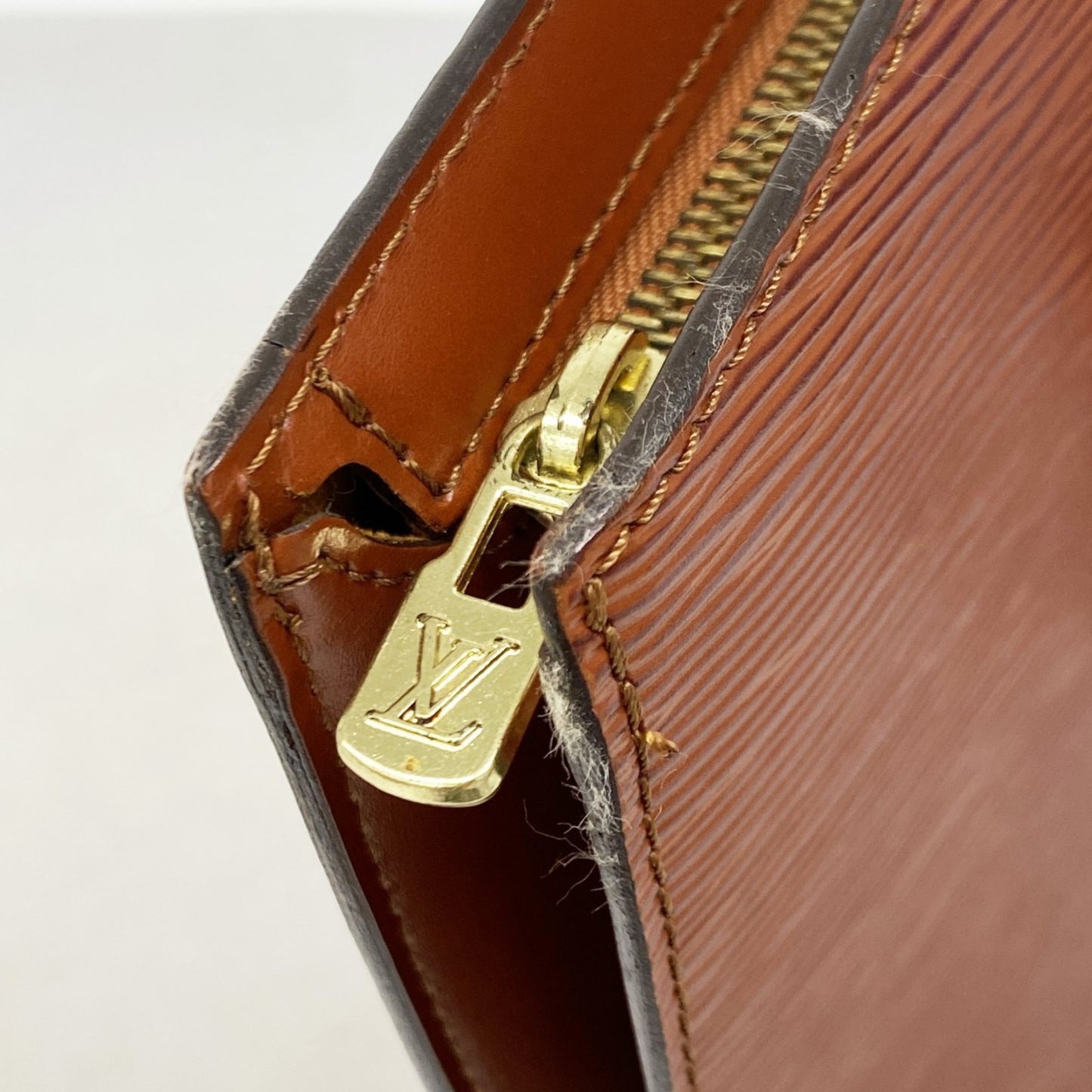 Louis Vuitton Epi Saint-Jacques Handbag M52273 Kenya Brown