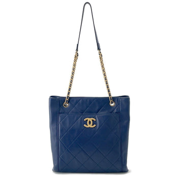 Chanel Tote Bag Matelasse Coco Mark Small Calf Leather As2295 Chanel