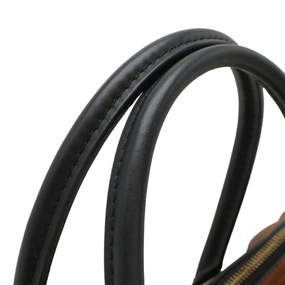 Louis Vuitton Monogram Tuileries Tote Handbag/Shoulder Bag Leather Caramel Black Red M41456