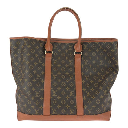 Louis Vuitton Vintage Monogram Sac Weekend Gm Brown With Gold Hardware