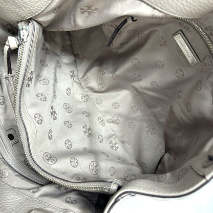 Tory Burch Logo Tote Bag Handbag Shoulder Leather