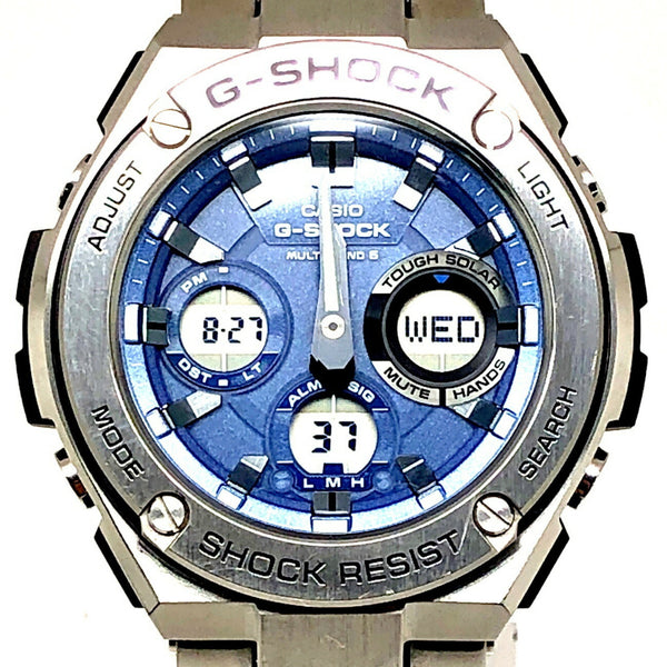 G-Shock Casio Gst-W110D-2A G-Steel Radio-Controlled Solar Watch With Double Led Lights