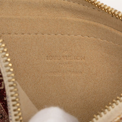 Louis Vuitton Damier Azur Label Collection Pochette Mila Mm Chain Accessory Pouch N63078 White