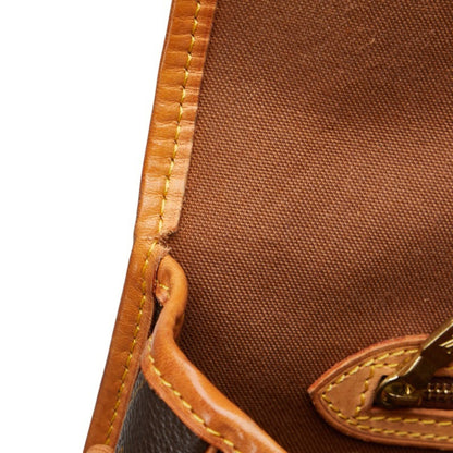 Louis Vuitton Monogram Gibessier Mm Crossbody Shoulder Bag M42247 Brown Leather