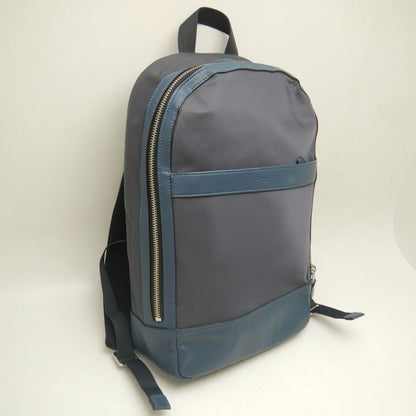 Coach F22371 Backpack Nylon X Leather Blue Grey Outlet 252863