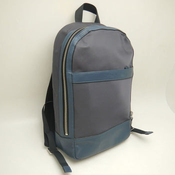 Coach F22371 Backpack Nylon X Leather Blue Grey Outlet 252863