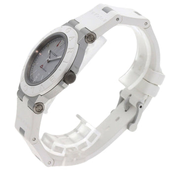 Bvlgari Bb40At Aluminum White Watch Aluminum/Rubber