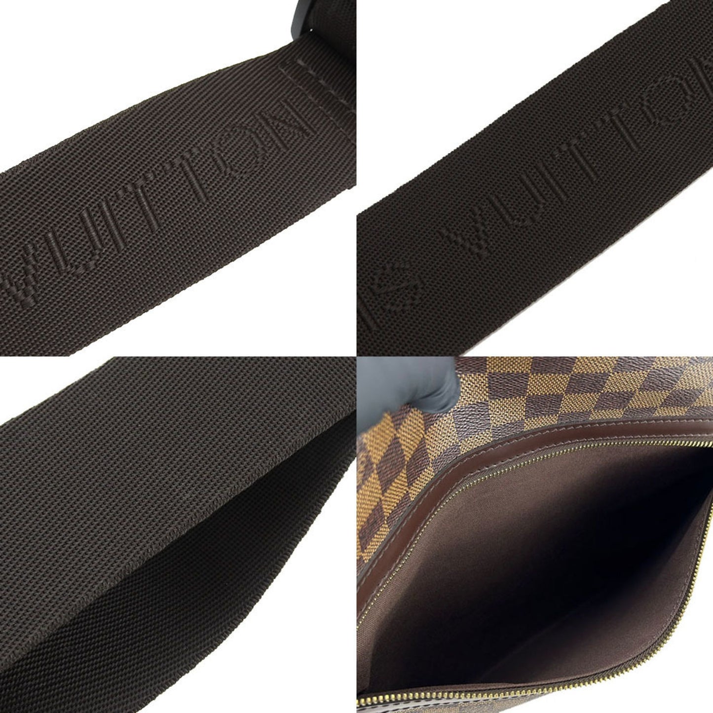 Louis Vuitton Shoulder Bag Bastille N45258 Damier Ebene Leather