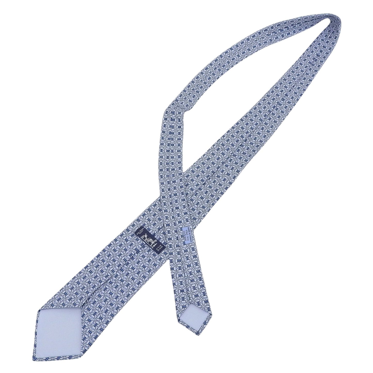 Hermes 5560 Ma Cravate 100% Silk Chaine D'Ancre All-Over Print Tie