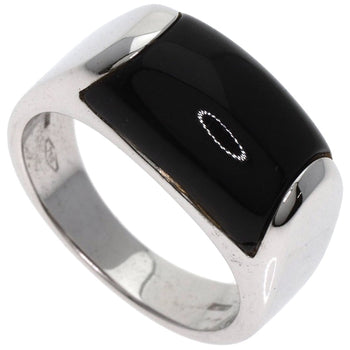 Bvlgari Tronchetto Onyx Ring In 18K White Gold
