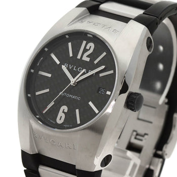 Bvlgari Eg40S Ergon Carbon Watch Stainless Steel Rubber