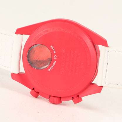 Omega Swatch Mission To The Mars Watch (So33R100) Red White Collaboration