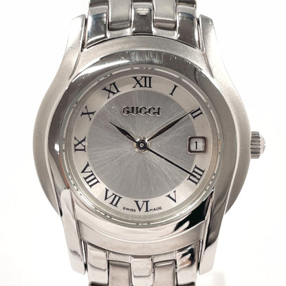 Gucci 5500L Watch Stainless Steel/Stainless Steel Silver Quartz Dial