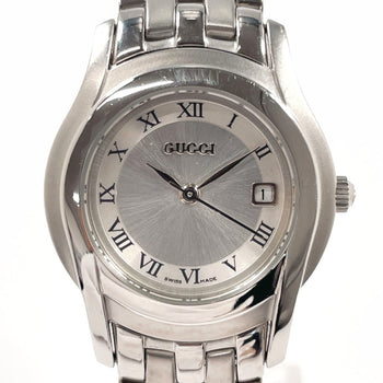 Gucci 5500L Watch Stainless Steel/Stainless Steel Silver Quartz Dial