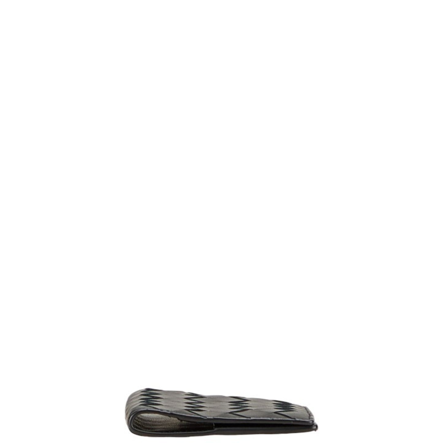 Bottega Veneta Intrecciato Passport Case In Black Leather