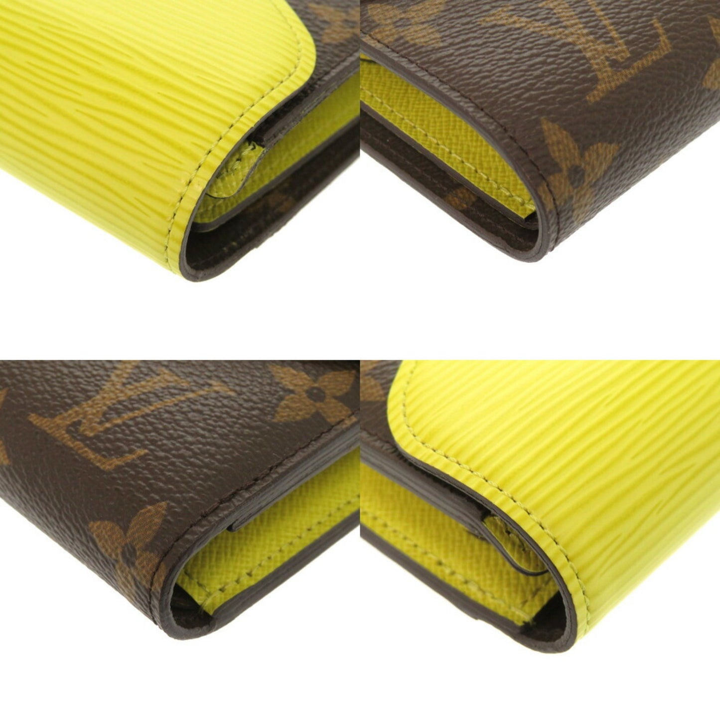 Like New Louis Vuitton Portefeuille Marie-Lou Compact Monogram Epi Leather Tri-Fold Wallet M40627