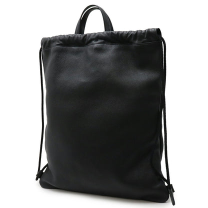 Gucci Gucci Print Coco Capitan Drawstring Backpack/Tote Bag In Black Leather