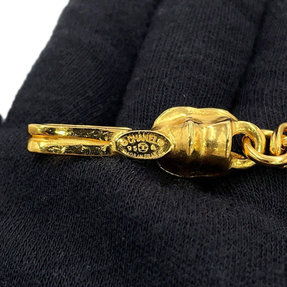 Chanel Coco Mark Flower Motif Metal Necklace 95A Chanel