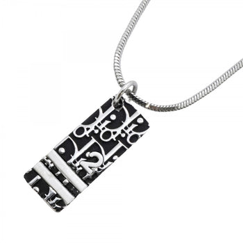 Christian Dior Trotter Metal Necklace In Silver