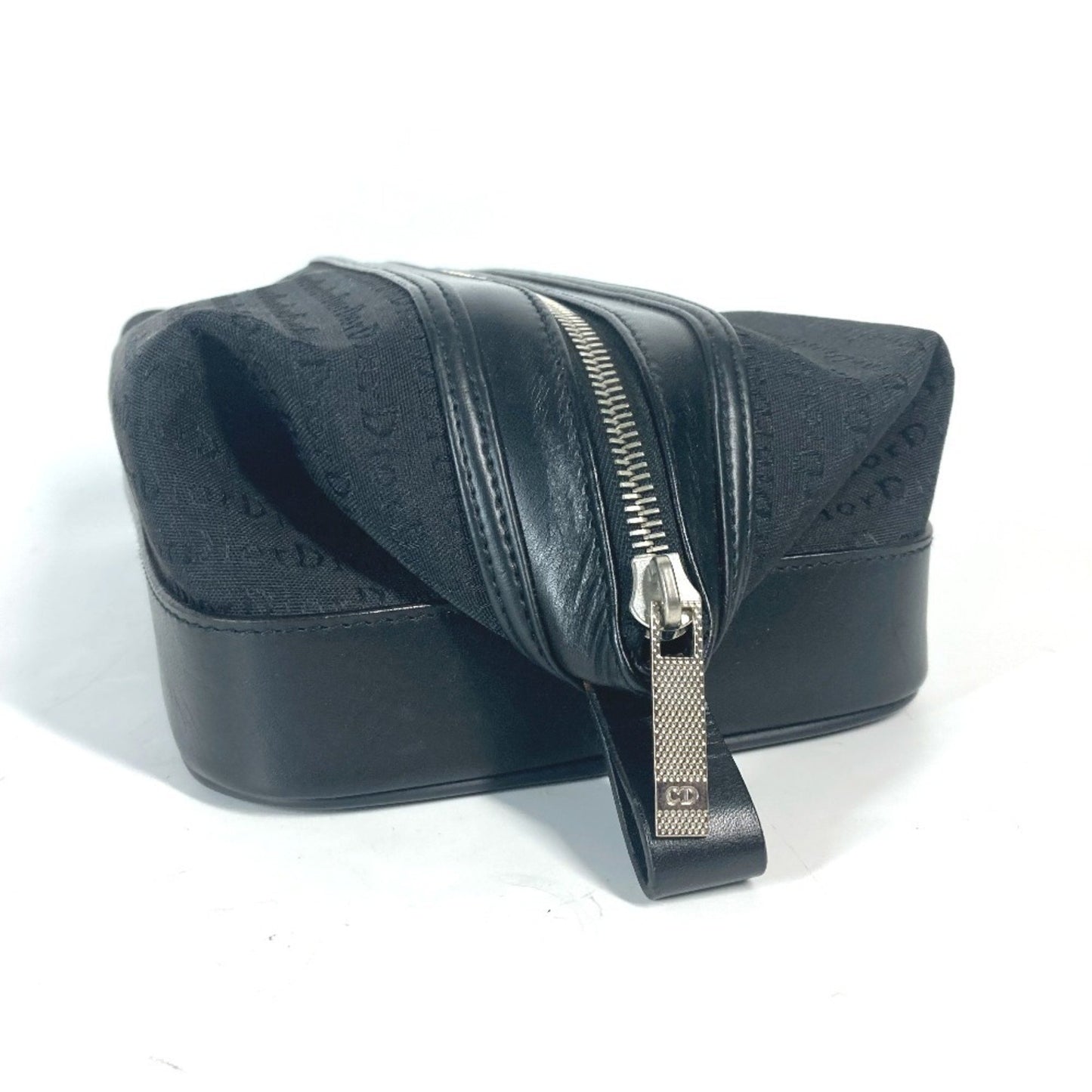 Christian Dior Dior Second Bag Pouch Canvas Leather