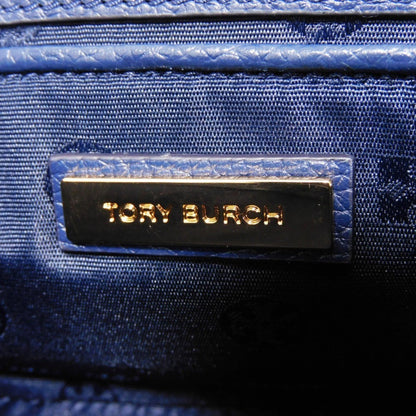 Tory Burch Thea Mini Shoulder Bag Tassel Crossbody Unused Double T Embossed Royal Navy 67303