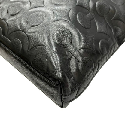 Coach Shoulder Bag 70248 Black Leather