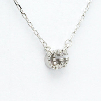 Gucci Gg Running Diamond Necklace White Gold (18K) Diamond Men