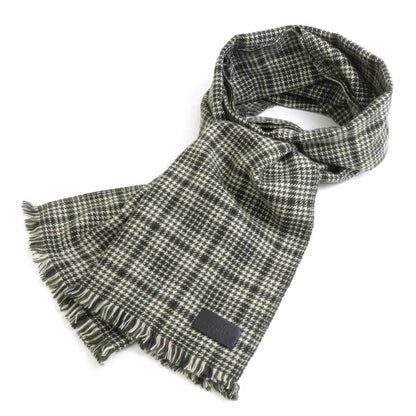 Hermes Hermes Scarf Cashmere Wool Khaki Beige Black