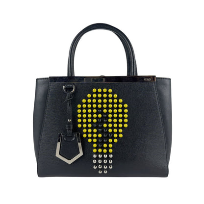 Fendi Handbag Shoulder Bag Petite Toujour Leather Black