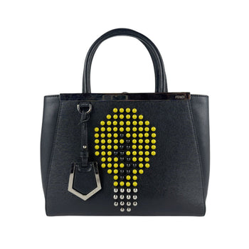 Fendi Handbag Shoulder Bag Petite Toujour Leather Black