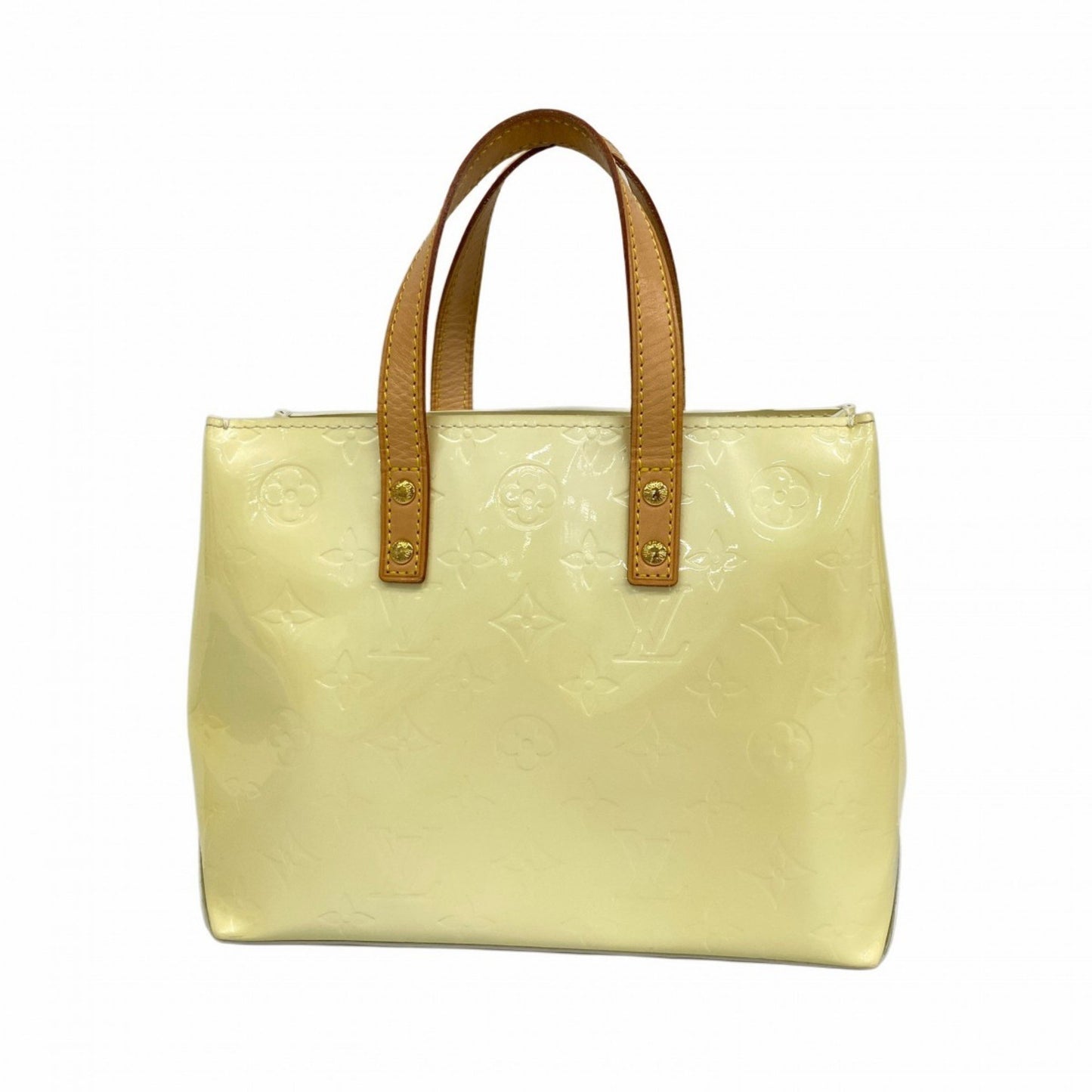 Louis Vuitton Vernis Reed Pm Handbag M91336 Pearl