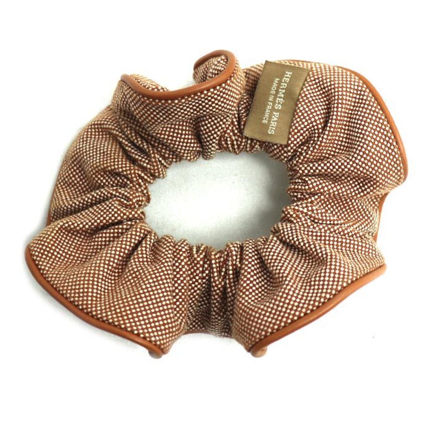 Hermes Claudia Toile H Hair Scrunchie (241029G) In Cotton