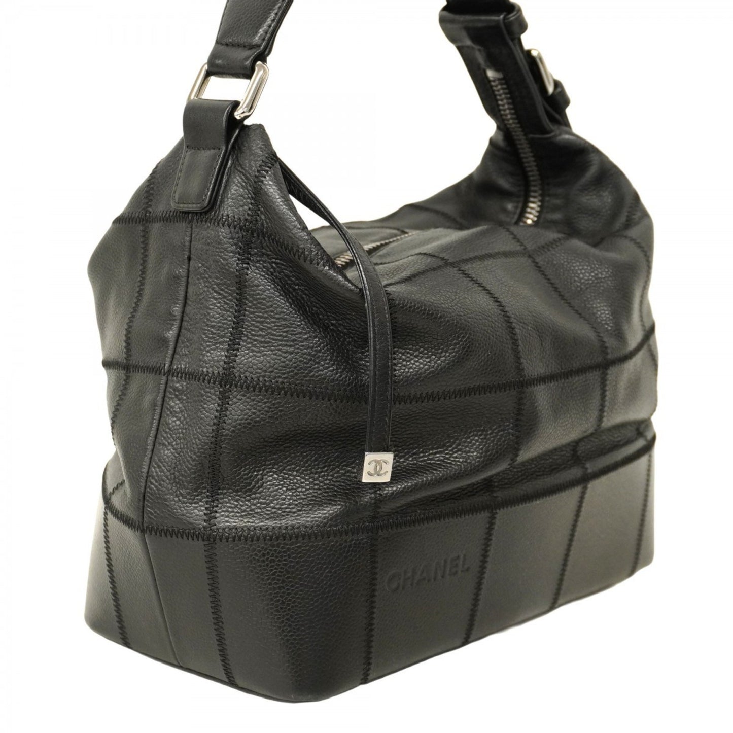 Chanel Chocobar Leather Shoulder Bag