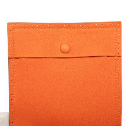 Hermes Herms Flex Bifold Wallet In Orange Swift Leather
