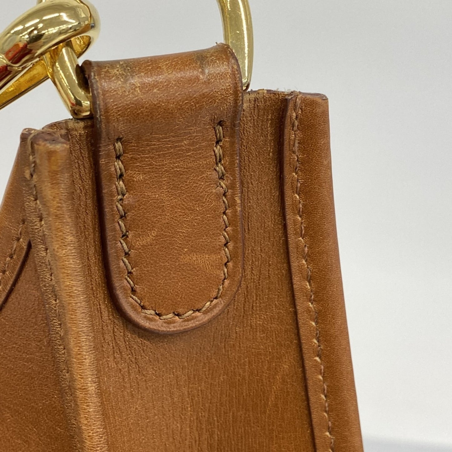 Hermes Herms Evelyn 1 Shoulder Bag In Box Calf Noisette