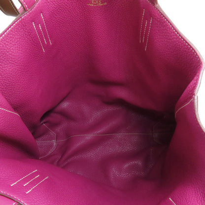 Hermes Herms Double Sens 36 Reversible Tote Bag In Taurillon