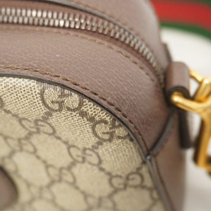 Gucci Gg Supreme Sherry Line Neo Shoulder Bag 476466 Brown